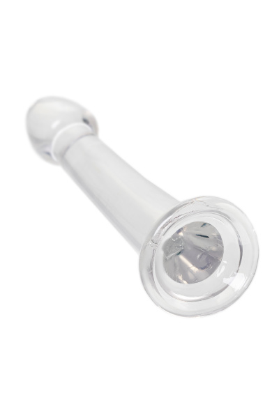 Нереалистичный фаллоимитатор Jelly Dildo XL Toyfa Basic, TPE, прозрачный, 22 см