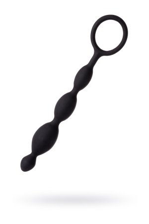 Цепочка анальная TOYFA A-Toys, черная, 13,7 см, Ø 2,3