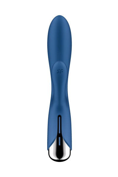 Вибратор-кролик с ротацией Satisfyer Spinning Rabbit 1, силикон, синий, 20,5 см