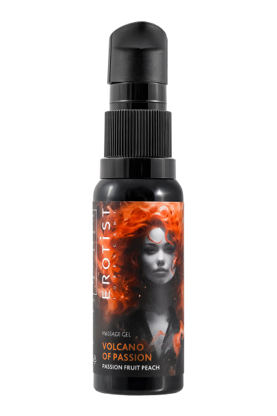 Гель Erotist с эффектом вибрации VOLCANO OF PASSION: PASSION FRUIT PEACH (персик-маракуйя), 25 мл