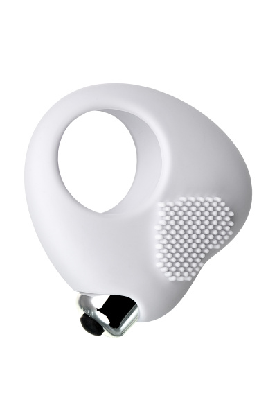 Виброкольцо для  продления полового АКТА JOS MOYS, силикон, белое, 6,7 см