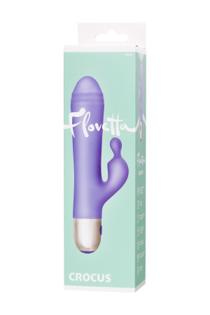Вибратор с клиторальной стимуляцией TOYFA Flovetta  Crocus