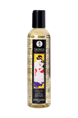 Массажное масло  возбуждающее Shunga /роза/ 250 мл