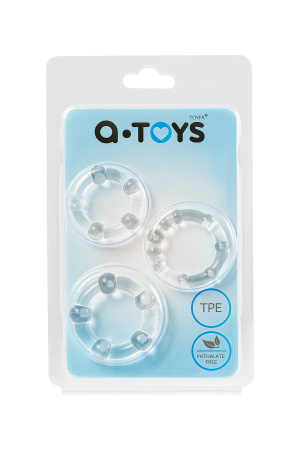 Набор колец TOYFA A-Toys, прозрачные, Ø 2,2