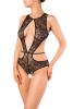 Боди эротическое Erolanta Lingerie Collection, из кружевного полотна, черное,(50-52)