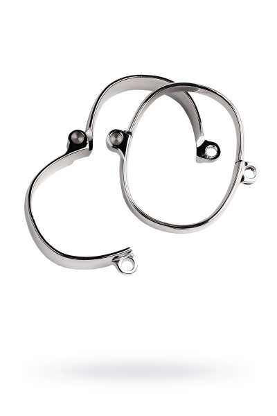 Наручники, TOYFA Metal, металл, серебристые, 20 см 